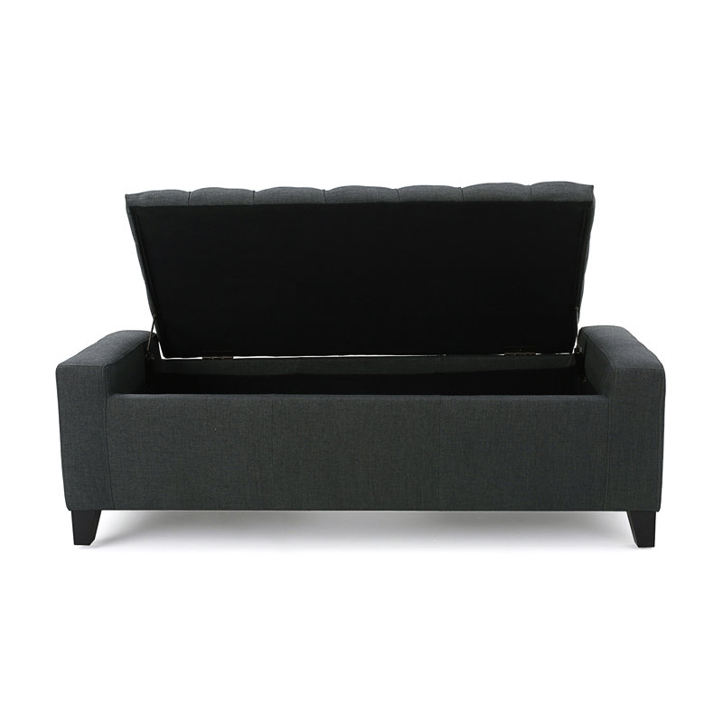 Storage Ottoman, Dark Gray