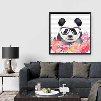 " Panda With Glasses "