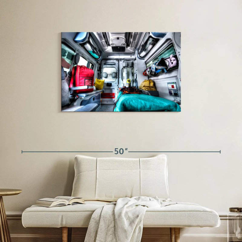Mehar Ambulance In Action, 24" H x 36" W