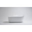 Baignoire de trempage autoportante en acrylique noire 67 "x 31,5" avec trop-plein et bonde escamotable pour salle de bain MonBlari-120392941