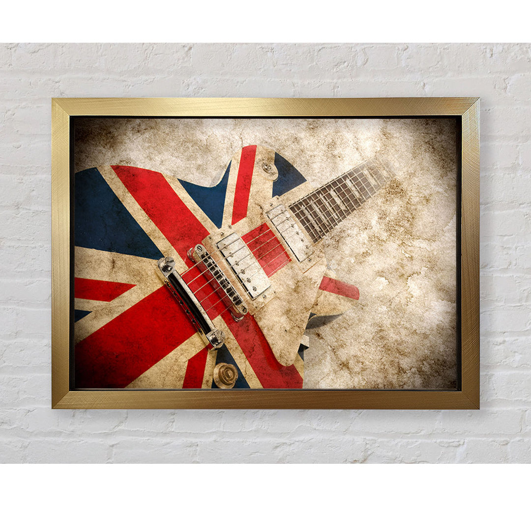 Britische Retro-Gitarre 1 - Druck