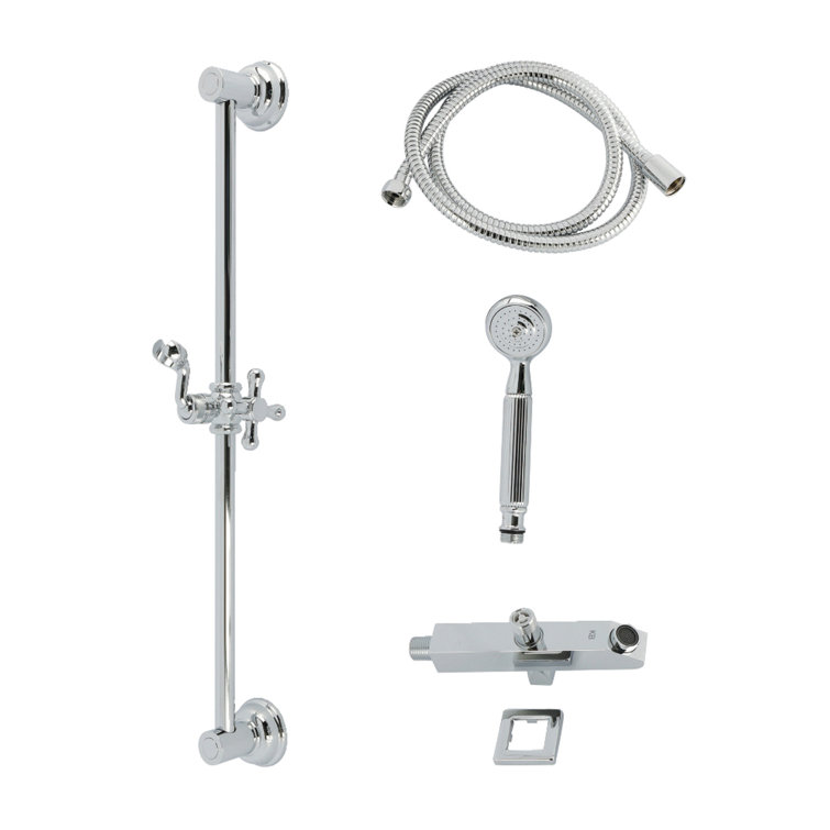 Kingston Brass Made To Match Shower System With Slide/Grab Bar And Hand Shower