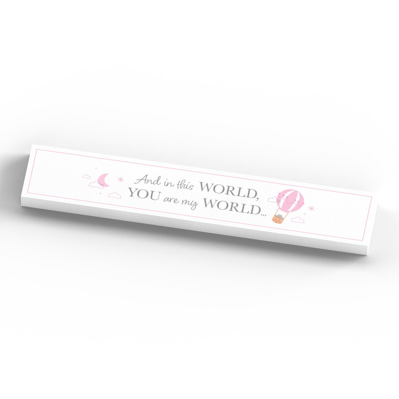 Arjun Text & Numbers Letter Block, White/Pink