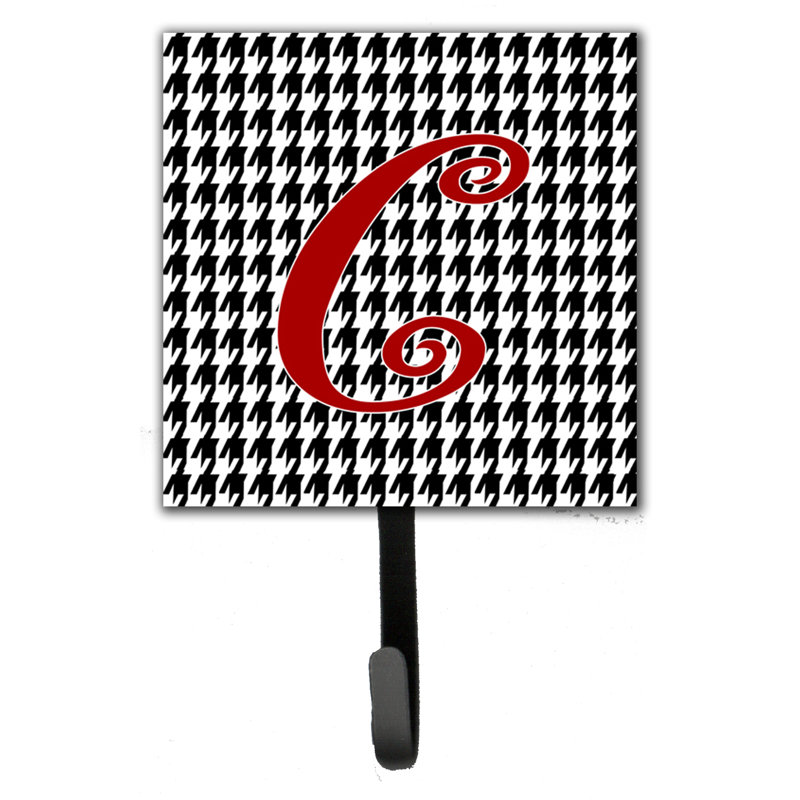 Crochet mural houndstooth monogramme, C
