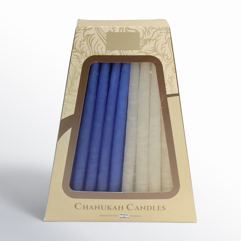 6" Lamp Lighters Ultimate Judaica Safed Candle, 6" H x 4" W x 3" D