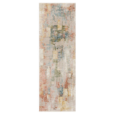 Karastan Momento Cream Modern Abstract Area Rug