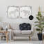 "Zebra & Elephant Boho Stripes", ensemble de 2 toiles murales, design par Janet Tava-1693705682
