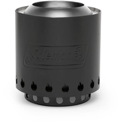 Black Stainless Steel Wood Burning Fire Pit
