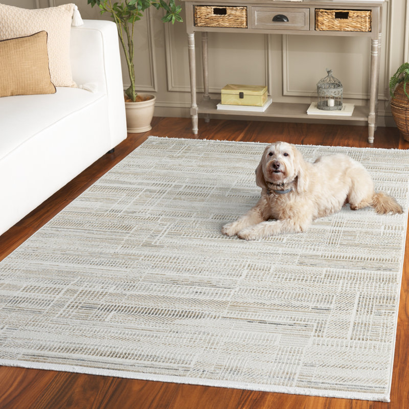 Delvina Performance Abstract Rug, Rectangle 5' x 7'