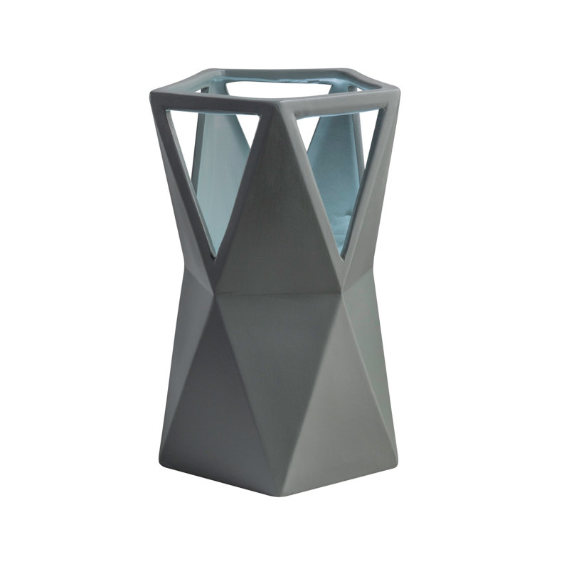 Odegaard Ceramic Novelty Lamp, Pewter Green