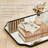 Modern Scalloped Corner Rectangle Bathroom Vanity Mirror | Stainless Steel Frame-451918167-458967386