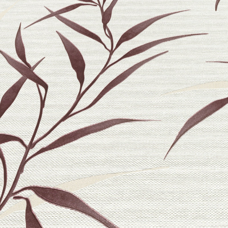 Papier peint Yamato Leaves, Rouge