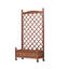 Lit de jardin surélevé avec treillis - paquet de 2 - jardinière en bois pour l'extérieur et support pour plante 30 couches