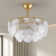 22" 7 - Blade Caged Crystal Ceiling Fan With Remote Control And Light Kit Included