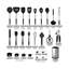 26 Pack Kitchen Cooking Utensils Set,Heat Resistant,Black