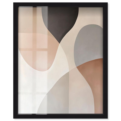 «Curvilinear Quadrants IV Shadowbox Print Boho Art» par Art Remedy