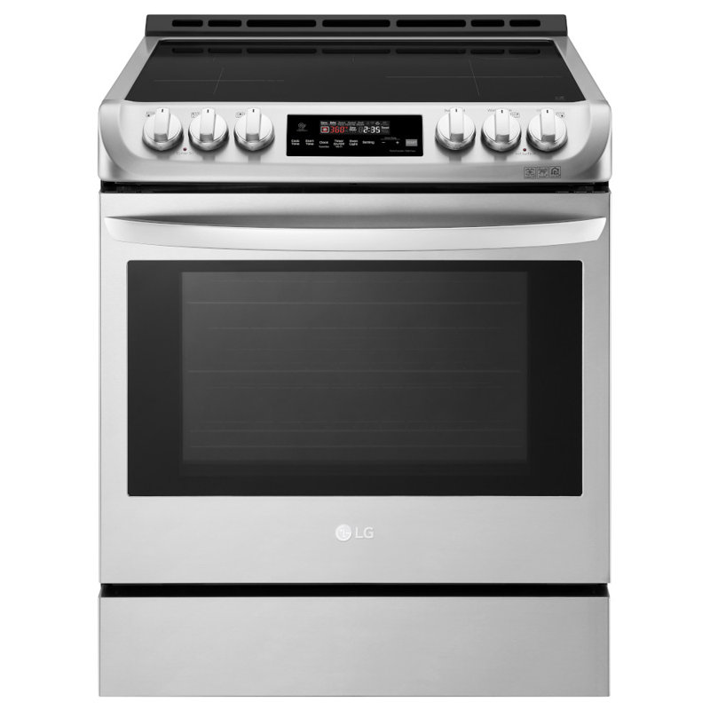 LG 30" 6.3 cu. ft. Smart Slide-in Electric, Black/Silver