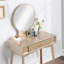 Ensemble coiffeuse et tabouret contemporain en bois doré-1366471254