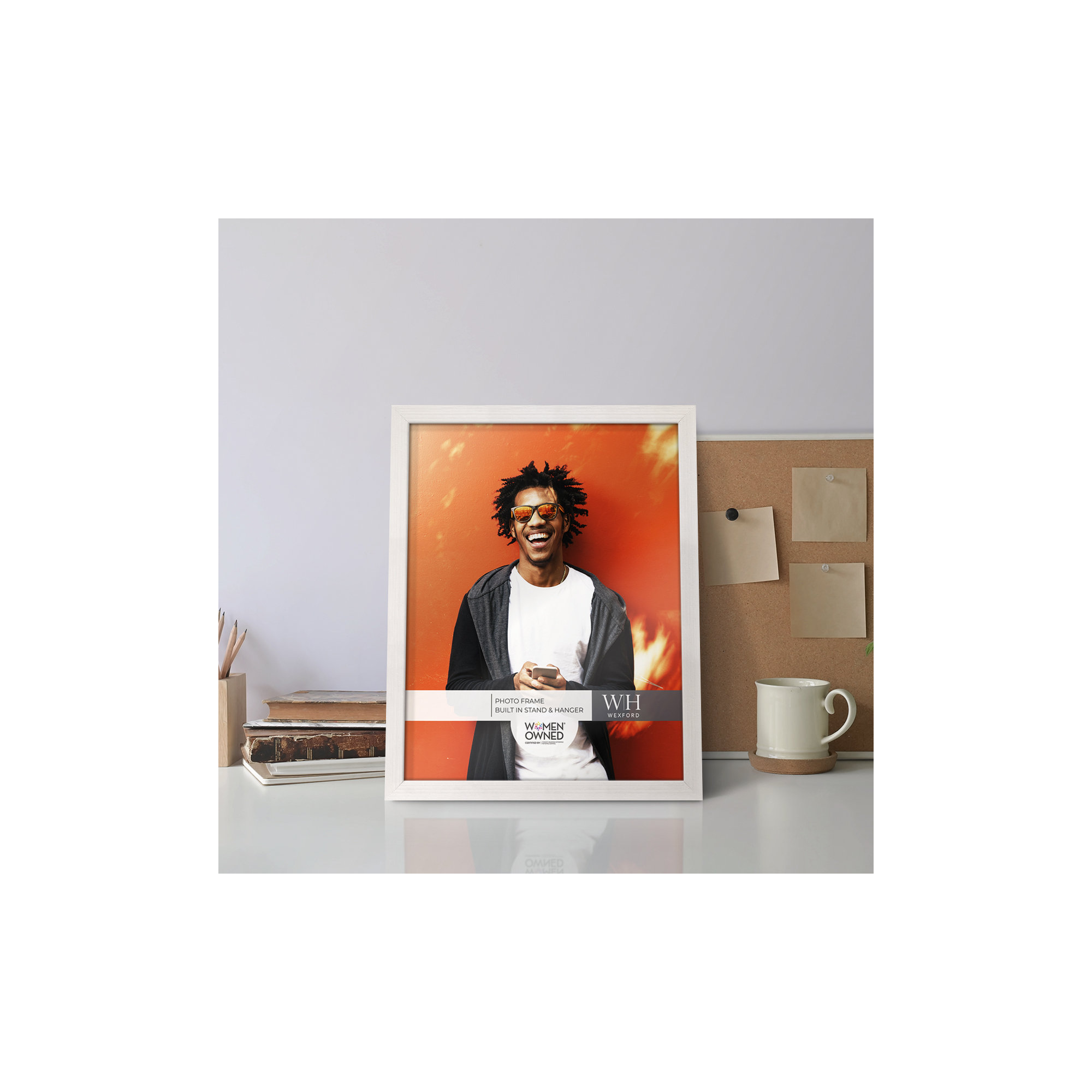 Apolline Wood Picture Frame, White, 8" x 10"