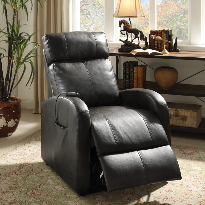 Fauteuil inclinable électrique lève-personne standard Axcel, Similicuir noir