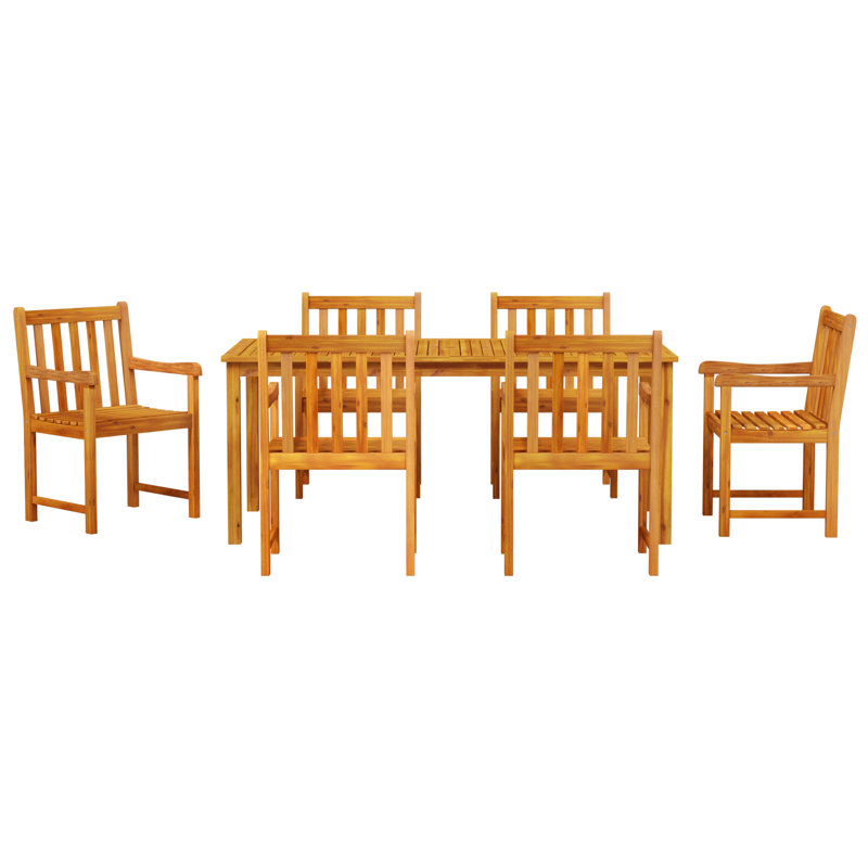 Ensemble repas 7 pièces vidaXL, 6