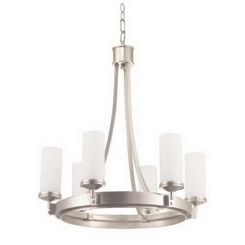 Limones 6 - Light Dimmable Wagon Wheel Chandelier