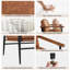 Chaise moderne en cuir PU