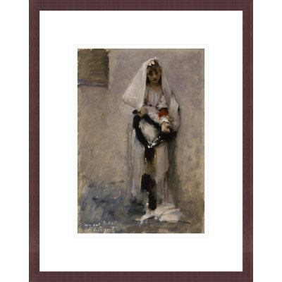 «A Parisian Beggar Girl» par John Singer Sargent, impression giclée encadrée