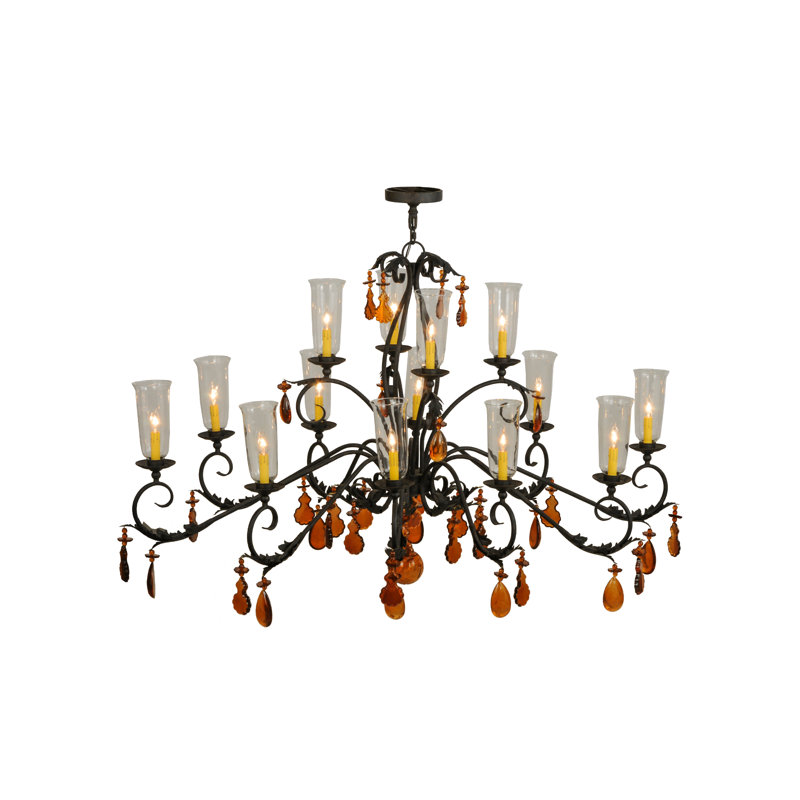 Windsor 14 - Light Glass Chandelier