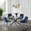 Round Glass Top Metal Base Dining Table-105900685-105900684