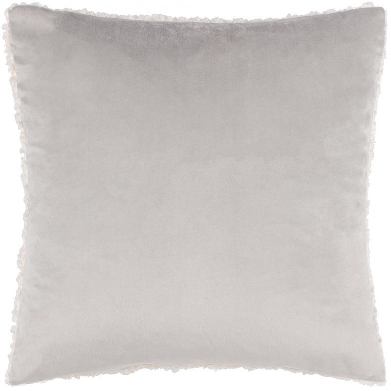 Abstract White Square Throw Cushion