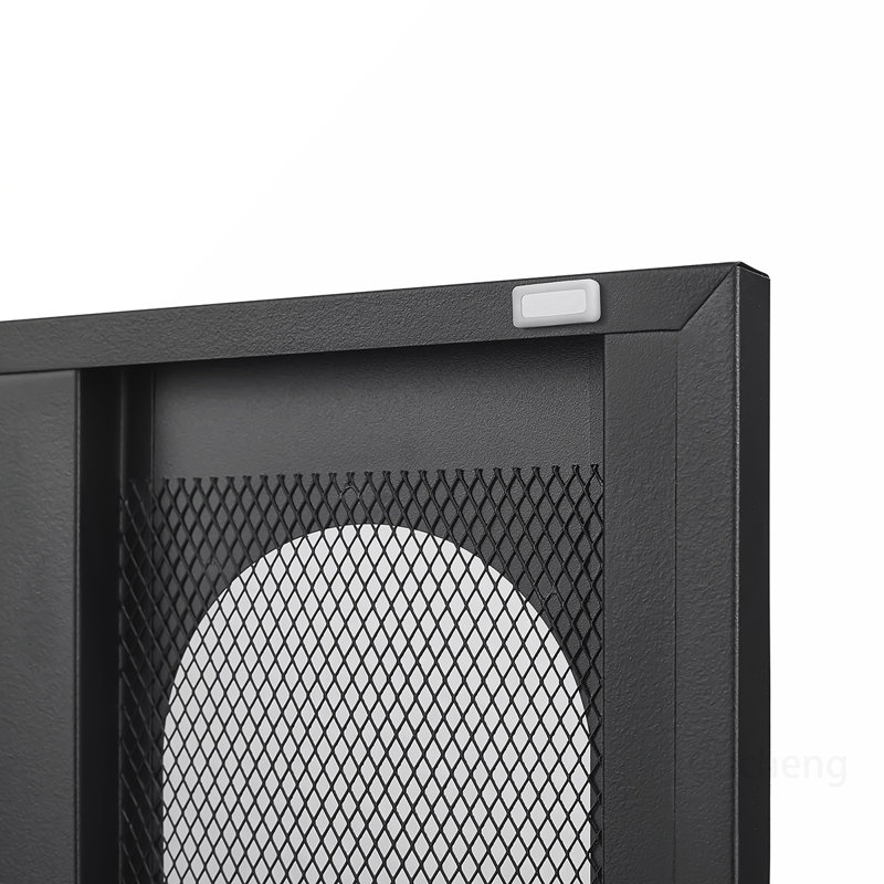Versatile Double Door Shoe Cabinet with Innovative Design for Optimal Storage, Black