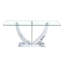 table rectangulaire moderne et simple en verre