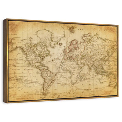 Old Century World Map
