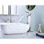 Robinet de salle de bain avec évacuation en cascade - Acier inoxydable, poignée simple, bonde escamotable, commande de poignée de baignoire en nickel brossé terni, antirouille,-121677808