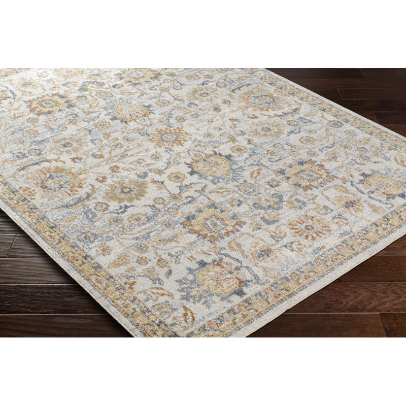 Tapis oriental en polyester tissé à la machine Anikyn Almendares, Rectangle 9 pi 2 po x 12 pi