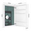 Armoire pour miroir de salle de bain 24 po x 36 po - Bords biseautés, porte à ouverture à gauche, grande capacité de rangement, miroir, charnières lisses, rangement en bois d'ingénierie blanc 24 po x 36 po-1983430724