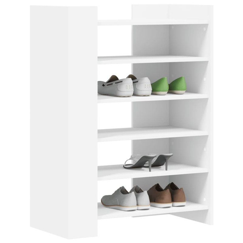 10 Pair Shoe Storage Cabinet, White