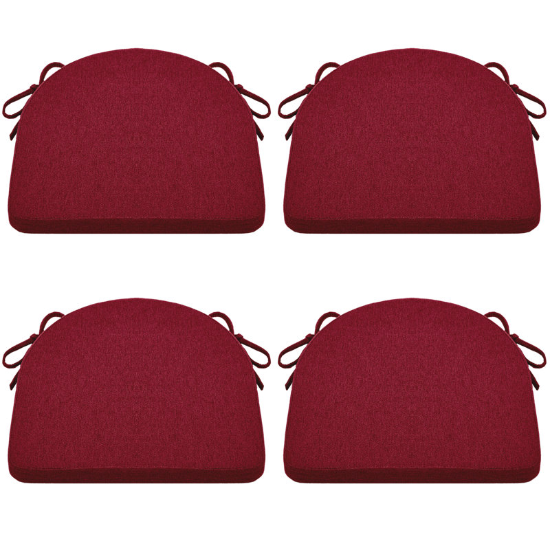 Coussin de chaise d'intérieur 1,5 po, Rouge chaud