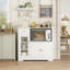 Garde-manger de 35,4 po de largeur, garde-manger avec placard, tiroir et cube pour micro-ondes-111987836