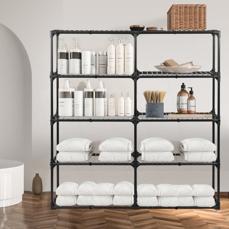 3-Shelf Wire Rack With Cover(2Pack), 60.05" H x 57.05" W x 14.05" D