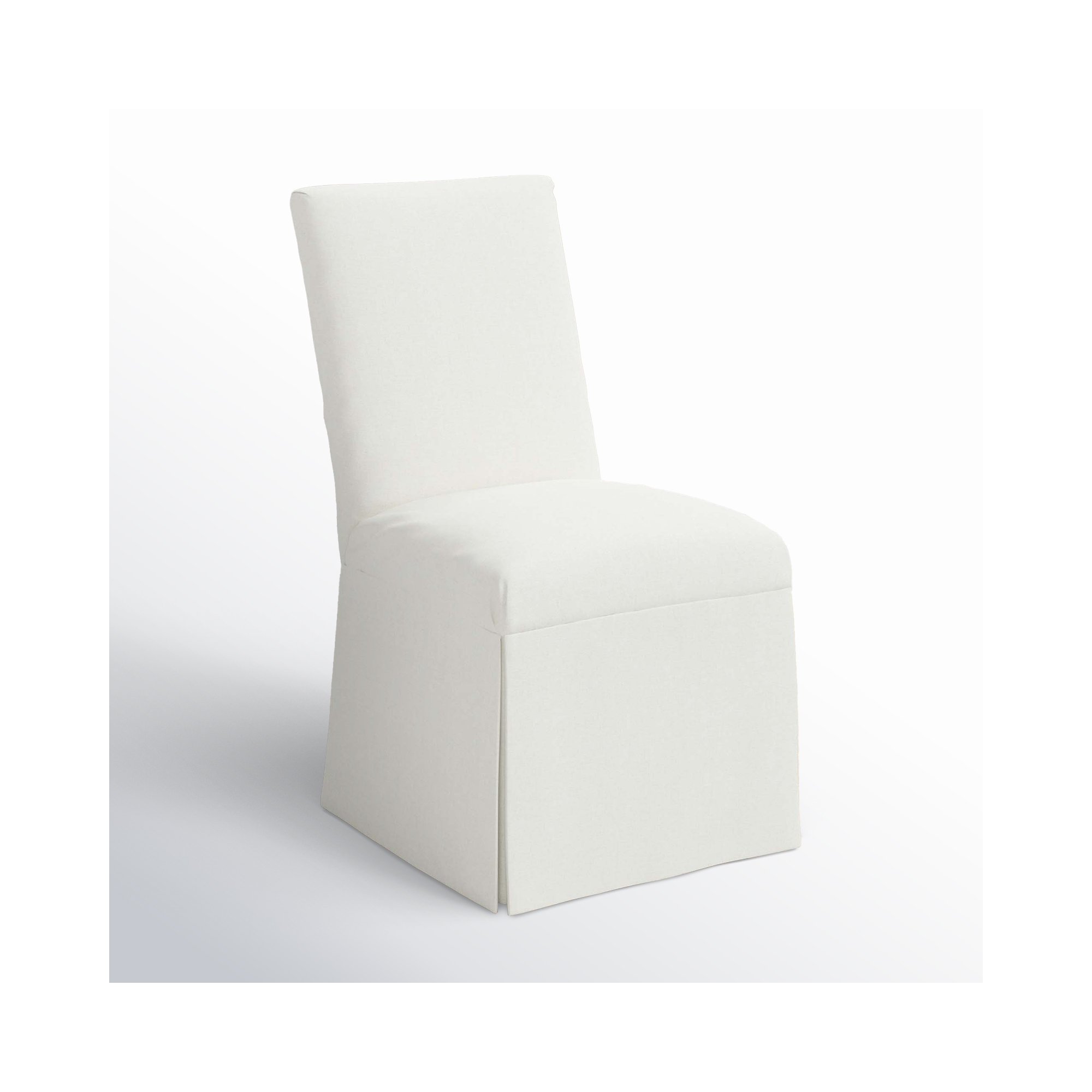 Ivanka Parsons Dining Chair, Zuma White Textured Linen