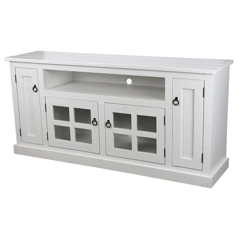 Ryne Unfinished TV Stand for TVs up to 78", Bright White