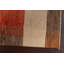 Tapis beige / rouille en laine noué à la main de conception unique 2 pi 7 po x 3 pi 8 po New Age