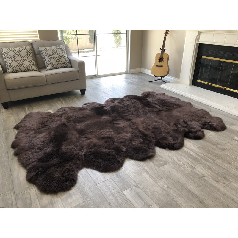 Amaranta Performance Sheepskin Indoor Rug, Novelty 5'5" x 9'2"