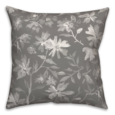  Floral Polyester Indoor/Outdoor Throw Pillow