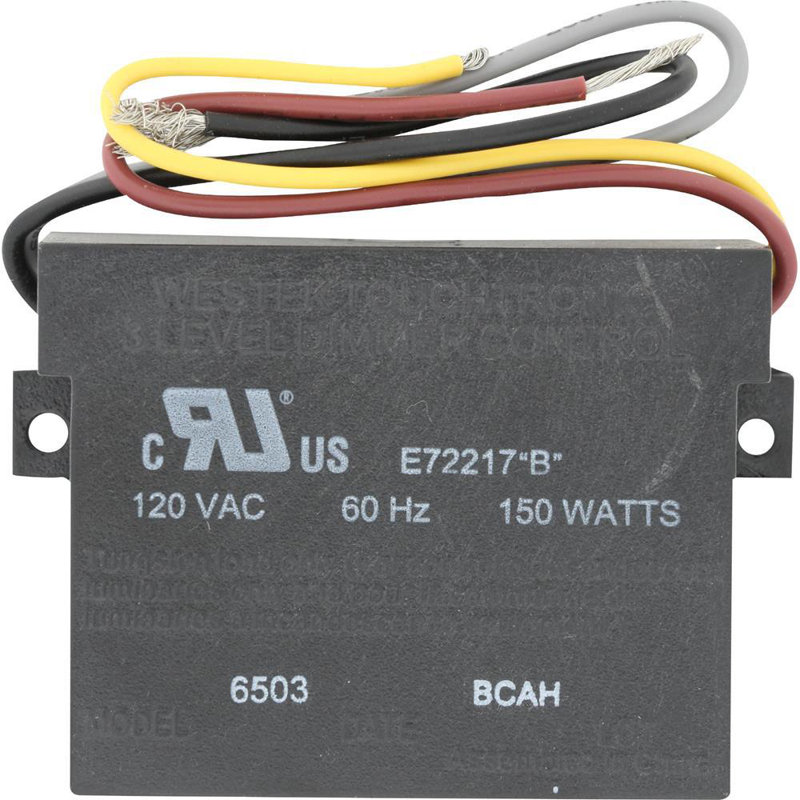 Black 3-Level Indoor Wire-In Touch Dimmer Replacement