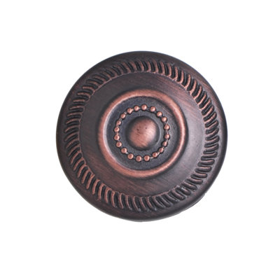 Utopia Alley Bergen Cabinet Ring Pull Knob - Decorative Cabinet Drop Pull Knobs For Cabinets And Drawers - Vintage Cabinet Hardware With Hand Finished Oil Rubbed Bronze - Metal Drawer Pull Knobs 1.05" (Set Of 10)
