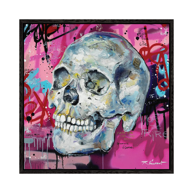 La Vie En Rose by Vincent Richeux - Floater Frame Print on Canvas, Black Framed Canvas, 66.04 cm H x 66.04 cm W