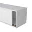 Armoire flottante blanche avec porte coulissante